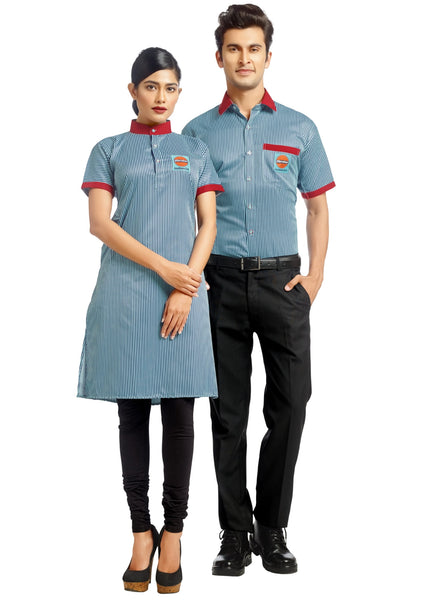 Indian Oil Petrol Pump Stripe Shirt